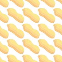 Illustration on theme big pattern identical types peanut vector