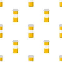 big colored set different types of pills inside close jar vector