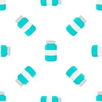 big colored set different types of pills inside close jar vector