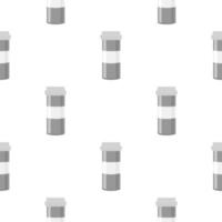 big colored set different types of pills inside close jar vector