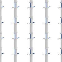 seamless medical pipette, dropper for laboratory on white background vector