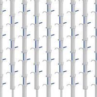 seamless medical pipette, dropper for laboratory on white background vector