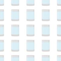 Illustration on theme colored set identical types glass cups vector