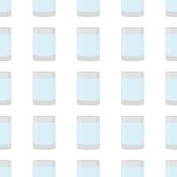 Illustration on theme colored set identical types glass cups vector