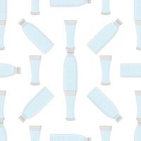 Illustration on theme set identical types plastic bottles vector