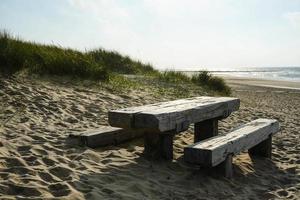 at the beach of Blavand Ho Denmark photo