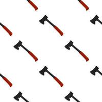 Illustration on theme pattern steel axes with wooden handle vector