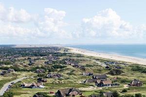 The danish Blavand from the perspective of the old famous lighthouse photo