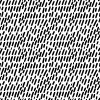 Abstract seamless pattern with grunge black ink textured lines vector