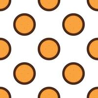 big set identical biscuit, kit colorful pastry cookie vector