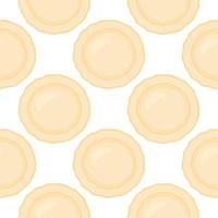 big set identical biscuit, kit colorful pastry cookie vector