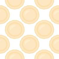 big set identical biscuit, kit colorful pastry cookie vector