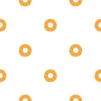 big set identical biscuit, kit colorful pastry cookie vector
