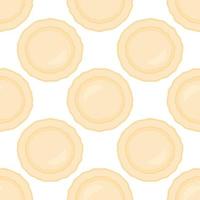 big set identical biscuit, kit colorful pastry cookie vector