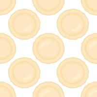 big set identical biscuit, kit colorful pastry cookie vector