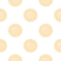 big set identical biscuit, kit colorful pastry cookie vector