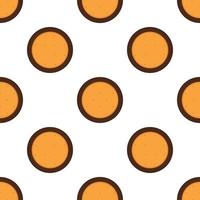 big set identical biscuit, kit colorful pastry cookie vector
