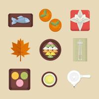 Chuseok Icon Collection vector