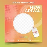 editable square banner template design. Suitable for social media post vector