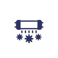 UV-C lamp for disinfection icon vector