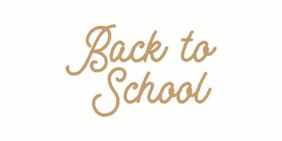 Back to school banner template vector