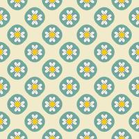 Seamless decorative pattern Abstract flower  Vector illustration