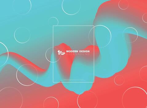 Abstract liquid color mesh template design. illustration vector eps10