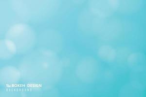 Abstract soft light blue sky of gradient bokeh with circles white. vector