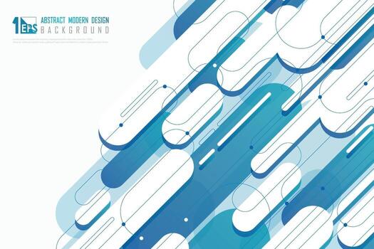 Abstract technology blue line of speed motion design background. vector