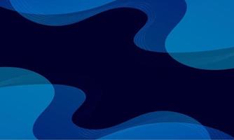 Abstract Blue Fluid Wave Background vector