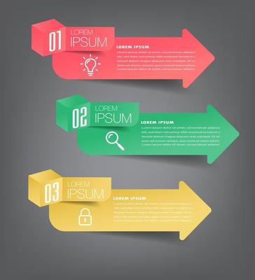 modern text box template, infographics banner