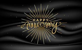 Happy Anniversary Greeting card template vector