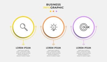 Infographic design business template with icons and 3 options or steps vector