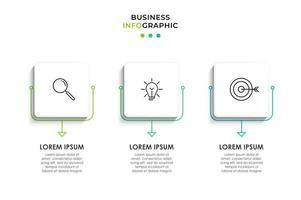 Infographic design business template with icons and 3 options or steps vector