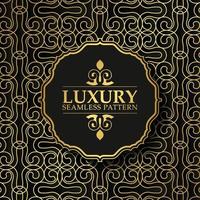 luxury dark seamless pattern background vector