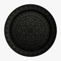 Dark mandala background concept design vector