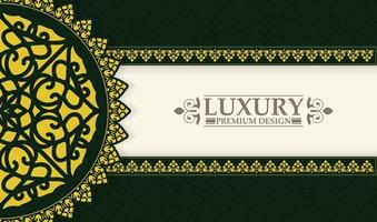 Fondo de mandala ornamental de lujo con patrón árabe oriental islámico vector