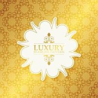 Luxury ornament pattern design background vector