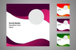 Suitable for social media posts templates and web or internet ads. vector
