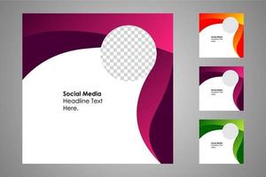 Suitable for social media posts templates and web or internet ads. vector