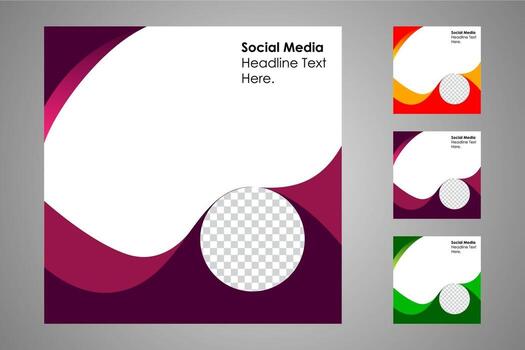 Suitable for social media posts templates and web or internet ads. vector