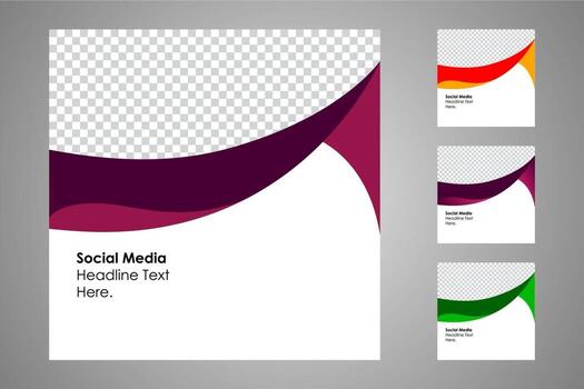 Suitable for social media posts templates and web or internet ads. vector