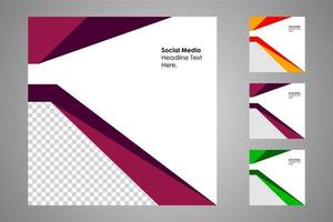 Suitable for social media posts templates and web or internet ads. vector