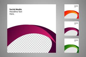 Suitable for social media posts templates and web or internet ads. vector