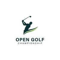 Golf logo template design vector icon illustration , sport logo