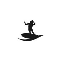 Surf logo template water sports design vector. vector