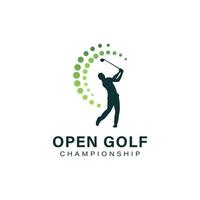 Golf logo template design vector icon illustration , sport logo