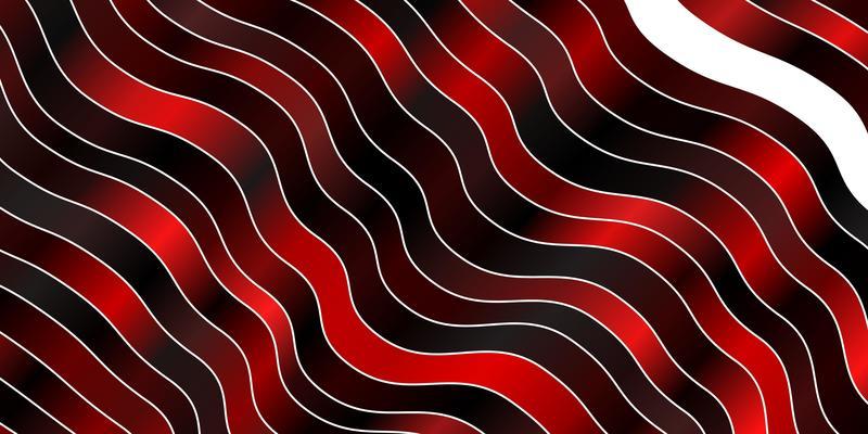 Dark Red vector template with curved lines.