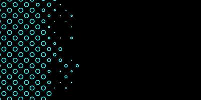 Dark BLUE vector template with circles.