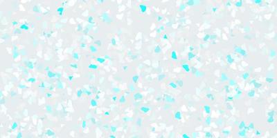 Light pink, blue vector background with random forms.